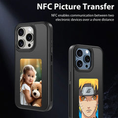 New High End E-Ink Screen Phone Case for Iphone 15 14 plus 13 Pro Max Couple Family Photo DIY Pattern Screen Projection Shell