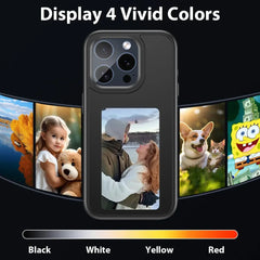 New High End E-Ink Screen Phone Case for Iphone 15 14 plus 13 Pro Max Couple Family Photo DIY Pattern Screen Projection Shell